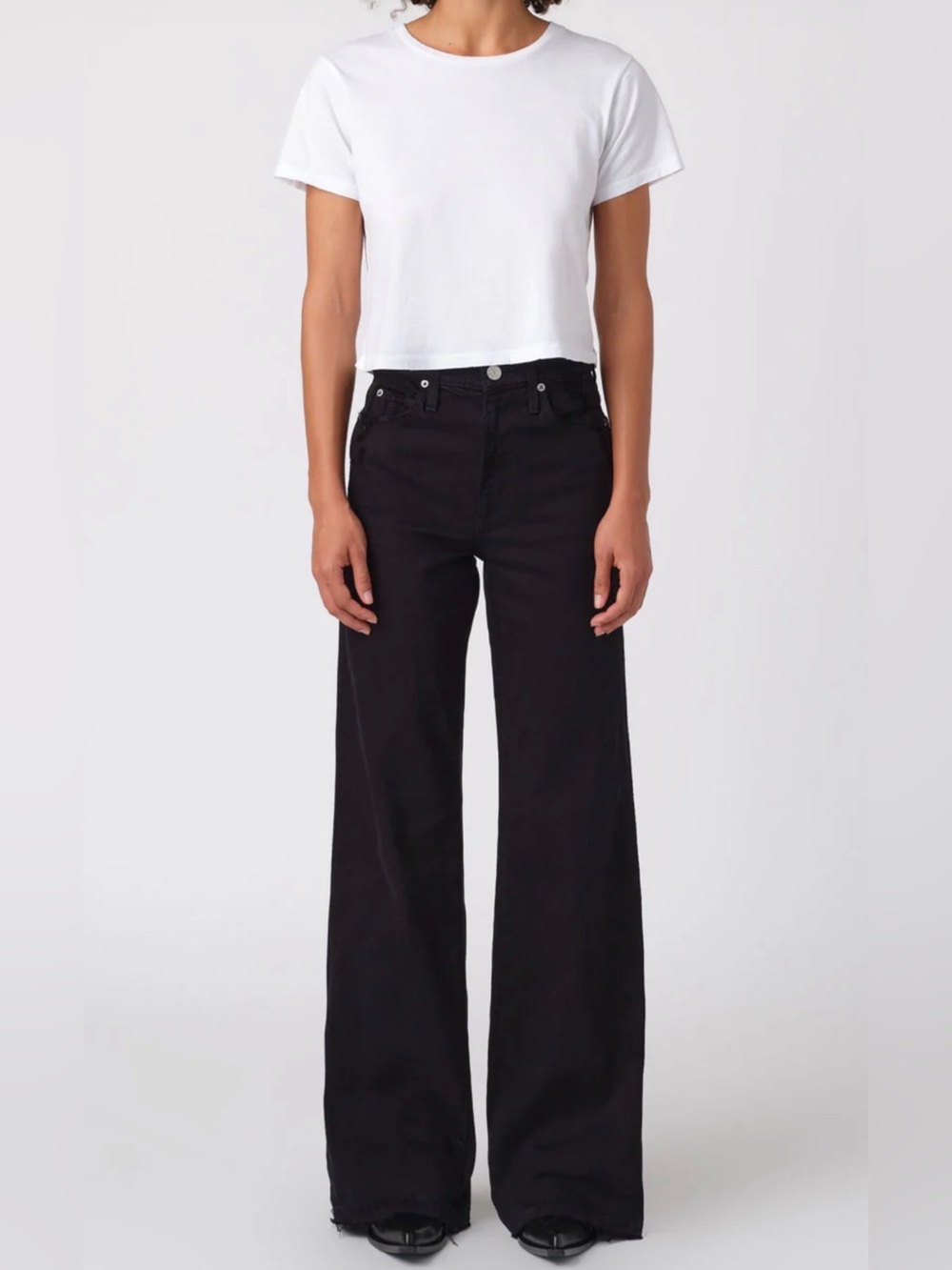 AMO Frida Jean in Black Oak size 25